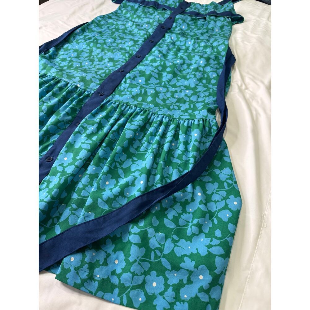 Derek Lam Crosby Floral Popover Midi Dress Size 12 - Picture 8 of 15